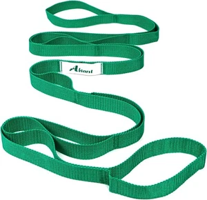 Stretching Yoga Strap Physical Therapy 10 Loop Non Elastic Fitness Exercise Band - Picture 1 of 6