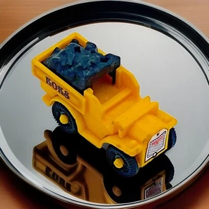 OLDTIMER LKW gelb - 1989 Kohle Wagen schwarzes Dach Sammler Rar  - Bild 1 von 3