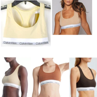 Calvin Klein Womens Modern Cotton Naturals Bralette Choose Color Size New F7044 - Image 1 of 4