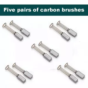5 Pairs of New Carbon Brushes For TM-2 Bench Grinder Replacement Part Accessory - Bild 1 von 2
