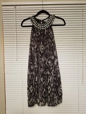 Delia's dress women's size Medium black grey rhinestones - Image 1 of 4