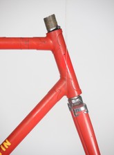 MYSTERY ITALIAN STEEL FRAME SET FRAMESET COLUMBUS VINTAGE LUGGED ROAD EROICA OLD