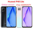 Téléphone portable Huawei P40 Lite 128 Go + 8 Go double SIM débloqué Android global neuf scellé
