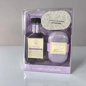 Naturals Remedies Set de bienestar lavanda y manzanilla - Loción de ducha jabón piedra pómez - Imagen 1 de 1