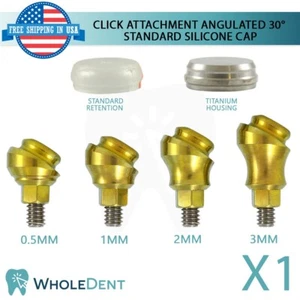 Angulated Click Attachment Standard Silicone Cap 30° Dental Internal Hex - Picture 1 of 3