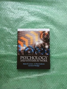 Psychology and Systems at Work by E. Doris Anderson, Robert B. Lawson and Larry - Picture 1 of 2