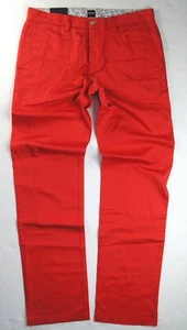Pantalón de crigan HUGO BOSS para hombre rojo coral ligero elástico algodón ajuste regular $145 - Imagen 1 de 5