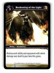 World of Warcraft TCG Blood of Gladiators Trading Card Reckoning of the Li #44 R - Picture 1 of 4