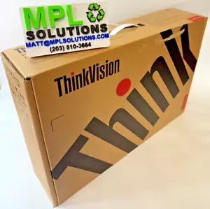 Lenovo ThinkVision P24h-20 24" 2560x1440 QHD IPS LED Monitor DP HDMI USB-C NEWOB - Picture 1 of 4