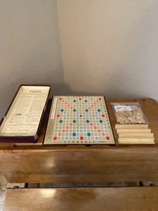 Scrabble Crossword Board Game By Selchow & Righter Vintage - Picture 1 of 11