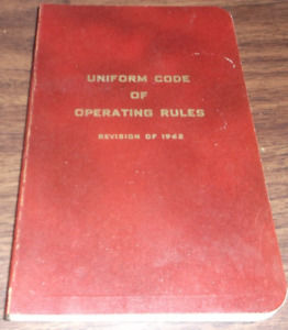 1962 UNIFORM CODE OF OPERATING RULES CANADA CN CP DW&P TH&B QNS&L C&O NYC NAR