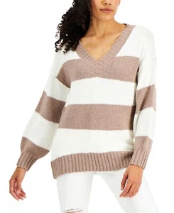 Hippie Rose Juniors V-Neck Tunic Sweaters - Picture 1 of 5