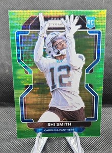 Shi Smith RC - 2021 Panini Prizm Green Pulsar #408 -Carolina Panthers