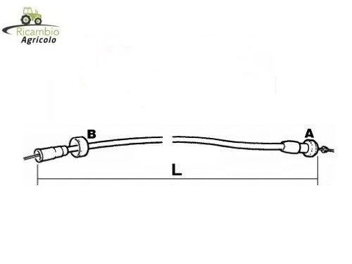 FILO TRASMISSIONE CONTAGIRI CONTAORE PER TRATTORE SAME LAMBORGHINI 004.9777.0 - Immagine 1 di 1