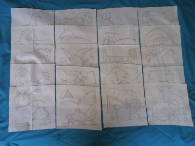 Light Weight Fabric Cotton Square - 8 1/4" x 8 1/2" Select From the Barnyard  - Image 1 of 2