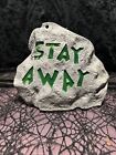 Gemmy Halloween Motion Activated Haunted Rock "Stay Away" With Lights & Sounds
