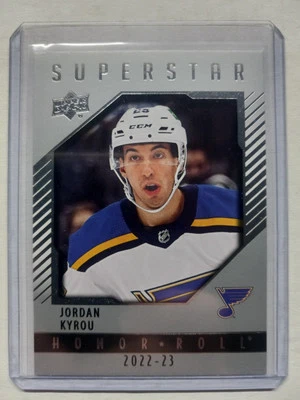 2022-23 Upper Deck Series 1 Superstar Honor Roll #HR-48 Jordan Kyrou - Image 1 of 3