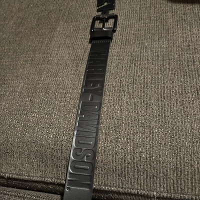 Ремень Harley Davidson черный лицевая кожа с тиснением размер M (34-36) новый - Изображение 1 из 4