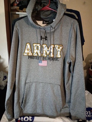 Sudadera con capucha Under Armour Army talla grande gris Foto 1 de 4