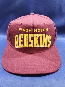Vintage Washington Redskins Starters Hat Red Wool Adjustable Snapback Cap - Picture 1 of 10