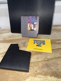 Tetris 2 Nintendo Entertainment System 1993 NES Cart & Manual Tested Working