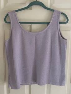 St. John Lavendel Strick klassisches Tanktop - Größe L - Bild 1 von 14