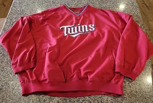 Nike Minnesota Twins Windbreaker Jacket Mens XXL Center Swoosh Red VTG Baseball - Picture 1 of 10