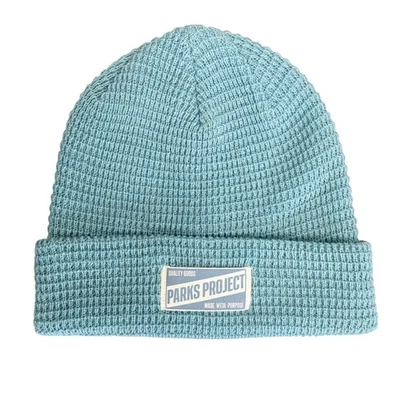 Gorro tejido gofre Parks Project azul invierno Gorpcore granola niña térmico Foto 1 de 4