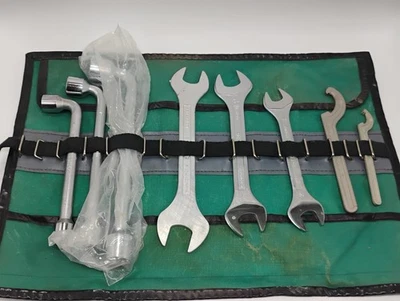 8pc Lot Of Facom & SER Metric Open End, Angled Socket & Spanner Wrenches - Image 1 of 2
