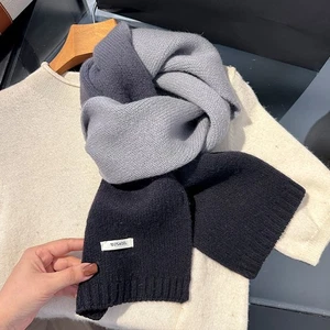 Herbst und Winter Damen Mode Wollschal einfacher Farbverlauf Koreanisch - Bild 1 von 29