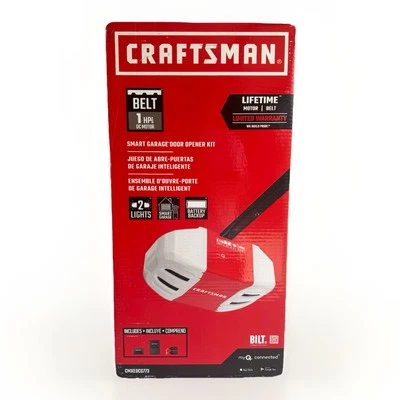 Kit abridor de puerta de garaje inteligente con cinturón Craftsman 1 HP MyQ CMXEOCG773 ENVÍO EL MISMO DÍA Foto 1 de 4