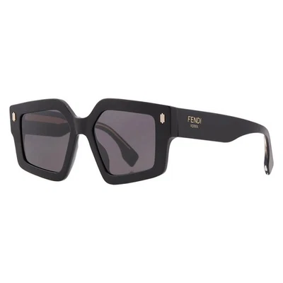 Fendi FENDI ROMA Smoke Irregular Ladies Sunglasses FE40162I 01A 52 - Image 1 of 4
