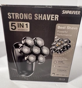 Head Shaver 7D Upgrade Head Shavers per Uomo Calvo Testa Rasoio Elettrico, Nero, Nuovo - Foto 1 di 4