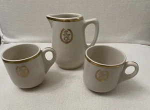 Vintage 1949 Restaurant China Shamrock Hotel Houston Tx Demitasse Set Shenango - Picture 1 of 16