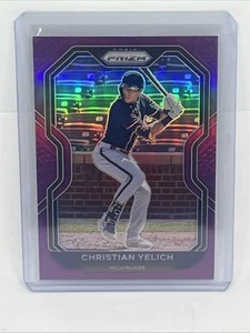 2021 Panini Prizm Tier III Pink Prizm Christian Yelich #242 - Picture 1 of 2