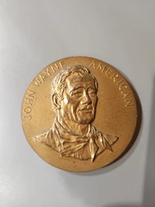 Medallón de bronce John Wayne de 3 pulgadas - Imagen 1 de 5