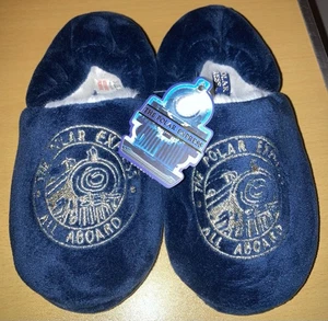 ZAPATILLAS DE FELPA POLAR EXPRESS AZUL MARINO TALLA 13 FORRADAS DE PIEL SINTÉTICA NAVIDAD NUEVAS CON ETIQUETAS NAVIDAD - Imagen 1 de 8