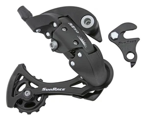 Sunrace Rear Derailleur 8 Speed Long Cage MTB w/ Hanger Replacement - Picture 1 of 1
