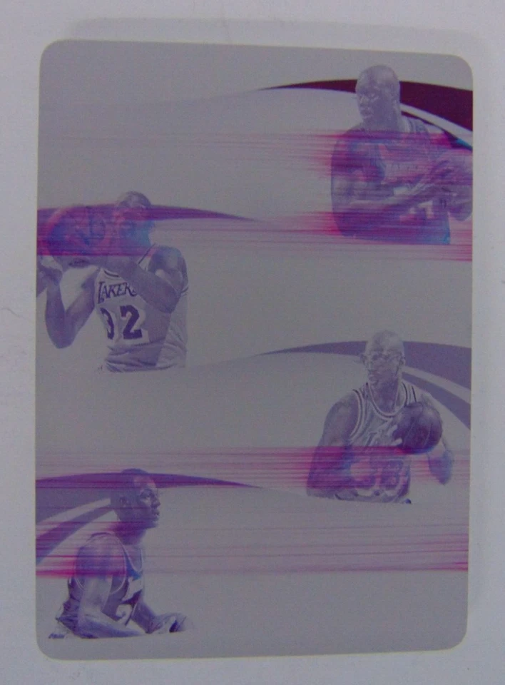 Balón de canasta Panini impecable placa de impresión magenta 1/1 CUATRO leyendas Foto 1 de 4