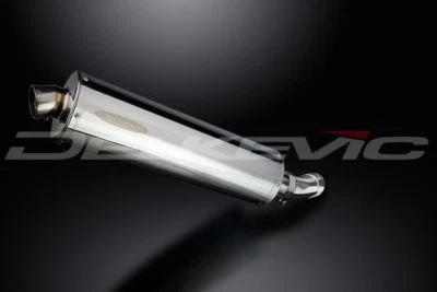 Delkevic 18" Stainless Oval Muffler - Suzuki SV650 2003-2012 Exhaust - Image 1 of 3
