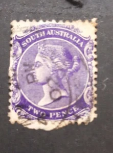 SOUTH AUSTRALIA SG180 1904 2d BRIGHT VIOLET p13 1895 USED. Ref R10 - Picture 1 of 2