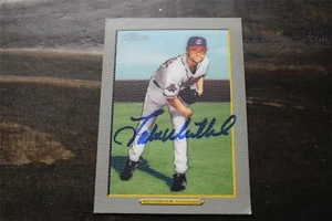 JAKE WESTBROOK CLEVELAND INDIANS AUTOGRAPHED CARD - Picture 1 of 1