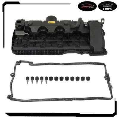 Cubierta de válvula de motor con junta apta para BMW 745Li X5 4.4L 4.8L 02-10 11127563474 Foto 1 de 4