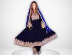 Traditionelles afghanisches Valvet-Kleid mit handbesticktem afghanischem...