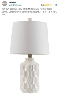 Contour Ceramic Table Lamp.Modern - Picture 1 of 2