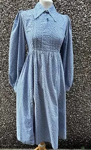 Abito Laura Ashley floreale prateria etichetta M tintori e stampanti Galles collo alto anni 70 - Foto 1 di 24