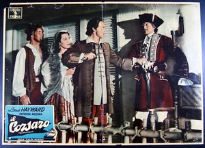 soggettone film CAPTAIN PIRATE -IL CORSARO Louis Hayward Patricia Medina 1953 - Picture 1 of 1