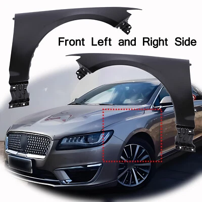 New Primed Front Driver Passenger Side Fender Fits 2017 2018-2020 Lincoln MKZ Foto 1 de 4