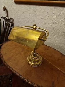 Antique Early 20th Century Brass Bankers Lamp - Picture 1 of 24