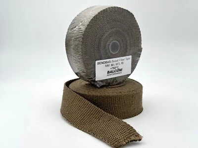 BENDA TERMICA BASALTO PER FASCIATURA COLLETTORI MARMITTA DOWNPIPE 50mm 15 METRI - Bild 1 von 4